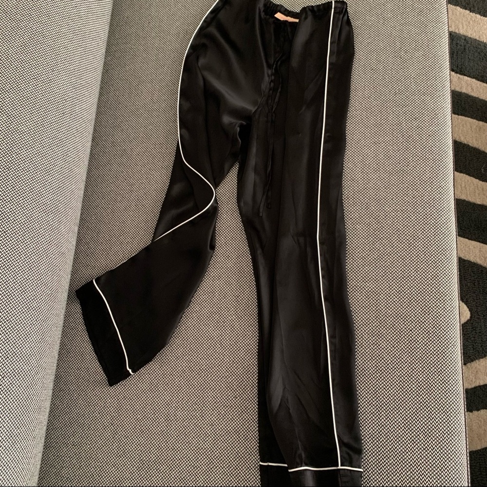 Papinelle Silk Piped Drawstring Pajama Lounge Pant